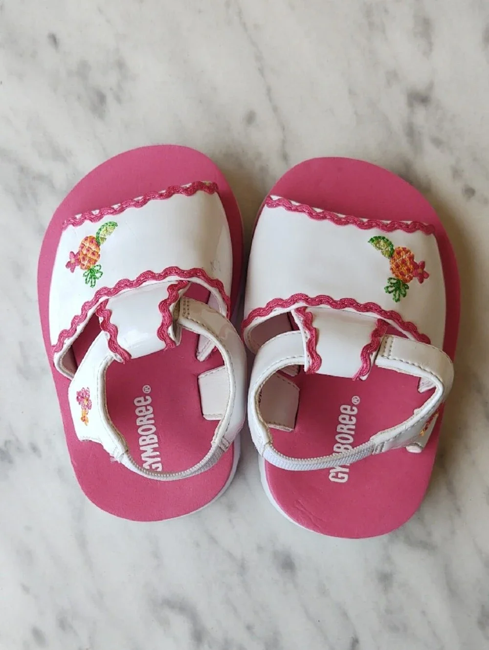 Gymboree Toddler Girls Summer Sandals Pineapple Strawberry Flower Platform Sz 1